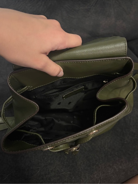 kate spade Olive Green Saffiano Leather Backpack
